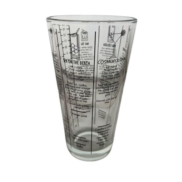 Bartender Cocktail Recipe Glass - Picture 3 of 5
